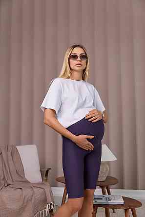 Велосипедки для вагітних в рубчик Larnaka XS Lullababe сливовий Кривий Ріг