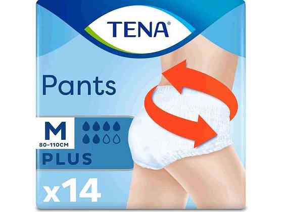 Подгузники-трусики для взрослых Plus р.M 14 шт Pants ТМ TENA Киев