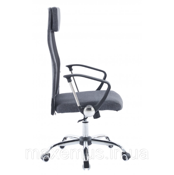 Офисное кресло операторское для персонала Bonro BN 002-2 с системой качания кресло для офиса компьютерное серое Мостиска - изображение 2