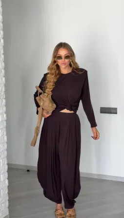 Жіночий костюм оверсайз з віскози — базовий комплект (лонг + штани) Одеса