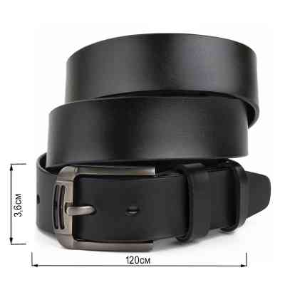 Ремень Vintage Мужской Черный (20314) Винница