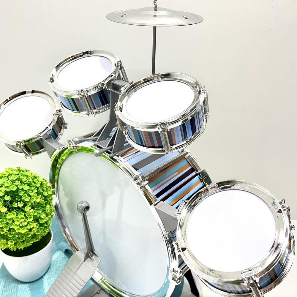 Барабанна установка 5 барабанів з паличками та стільчиком (2042T) Чернигов - изображение 8