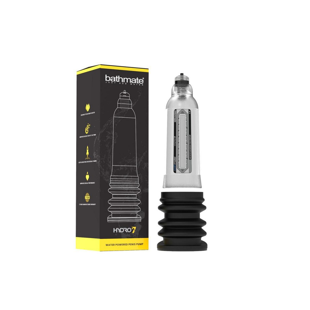 Гідропомпа Bathmate Hydro 7 Clear, для члена довижной от 12,5 до 18см, діаметр до 5см Sex Aura Київ - фото 3