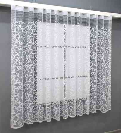 Тюль VR-Textil 693т Jak-1 Жаккард Белый 400х160 см (42-0797) Киев