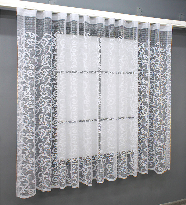 Тюль VR-Textil 693т Jak-1 Жаккард Белый 400х160 см (42-0797) Киев - изображение 2