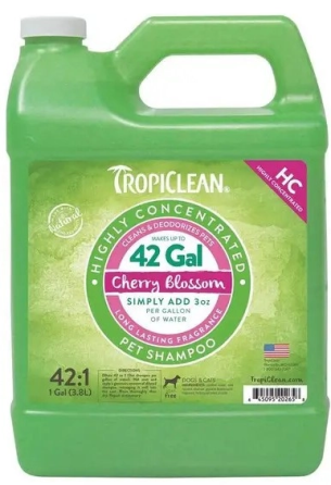 Шампунь суперконцентрат 1:42 для собак і котів TropiClean Cherry Blossom (ТропиКлін Квіти Вишні) 3.8 л Запоріжжя