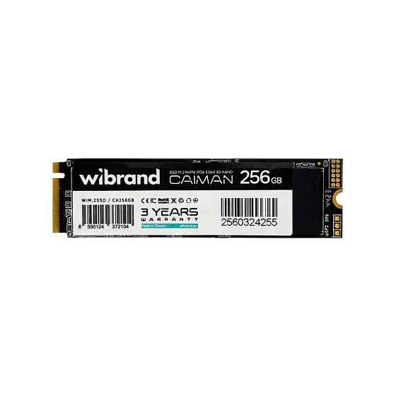 SSD диск накопичувач M.2 Wibrand Caiman 256GB NVMe 2280 PCIe 3.0 3D NAND WIM.2SSD диск накопичувач / CA256GB Одеса
