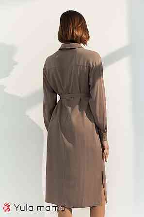 Платье - рубашка для беременных и кормящих Sabrina Юла Мама L Бежевый Кривой Рог