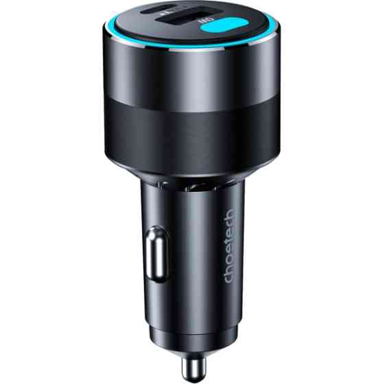 Автозарядка 3xUSB 124W (2xUSB-C+USB-A) PD3.0 100W чорна Choetech Винница