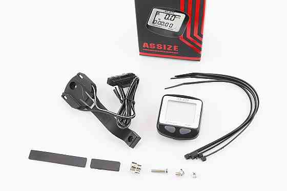 Велокомп'ютер 11-функцій, дротовий, сіро-чорний AS-820 (без батарейок) Київ