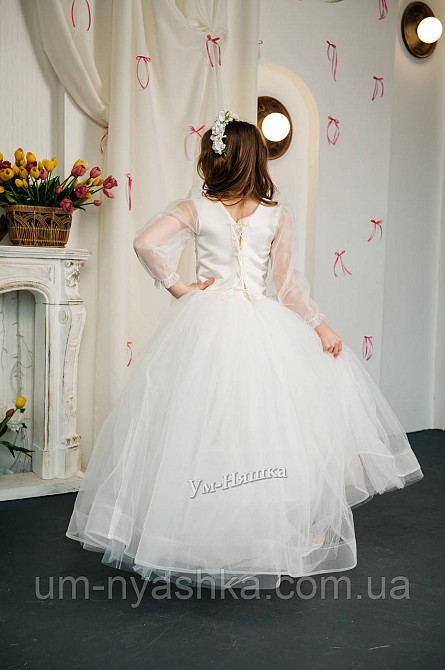 Белое нарядное платье 134-146 Кривой Рог - изображение 7