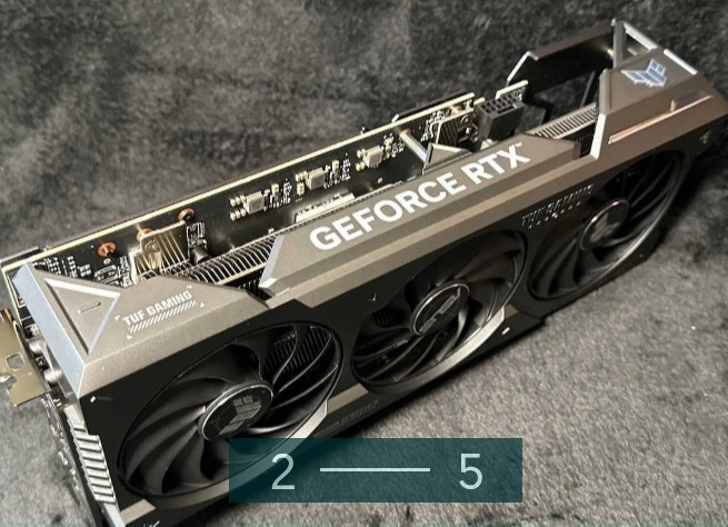 Видеокарта Asus TUF RTX 4070 Ti на 12Gb відеопам'яті Київ - фото 4