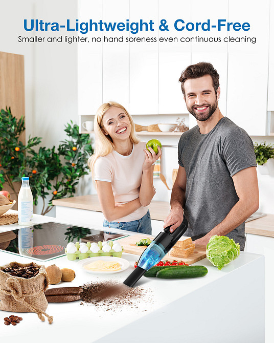 Ручний бездротовий пилосос EGH-VC2 ELEGIANT із потужним всмоктуючим фільтром HEPA Дніпро - фото 7