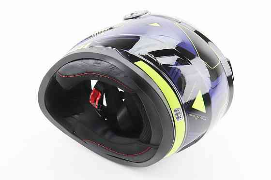 Шолом інтеграл, закритий BLD-М65 L (59-60см), ЧОРНИЙ/НЕОНОВО-ЖОВТО-СИНІЙ Киев