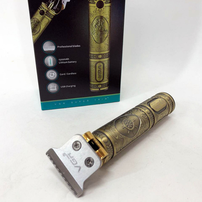 Машинка для стрижки голови VGR V-085, Акумуляторний універсальний тример LE-156 для стрижки Київ - фото 9
