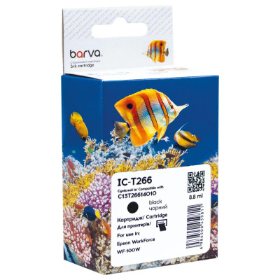 Картридж Barva Epson T266 (C13T26614010) 250 c, Black (IC-T266) Вінниця - фото 1
