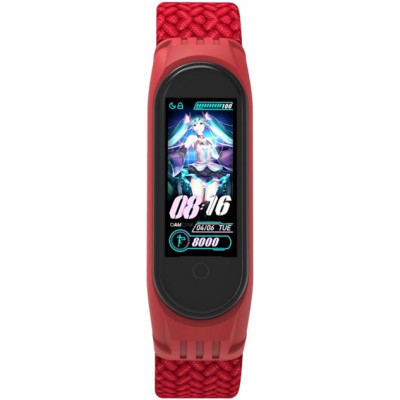 Ремінець до фітнес браслета Armorstandart Braided Solo Loop для Xiaomi Mi Band 4/5/6 Red size S (ARM59182) Вінниця - фото 2