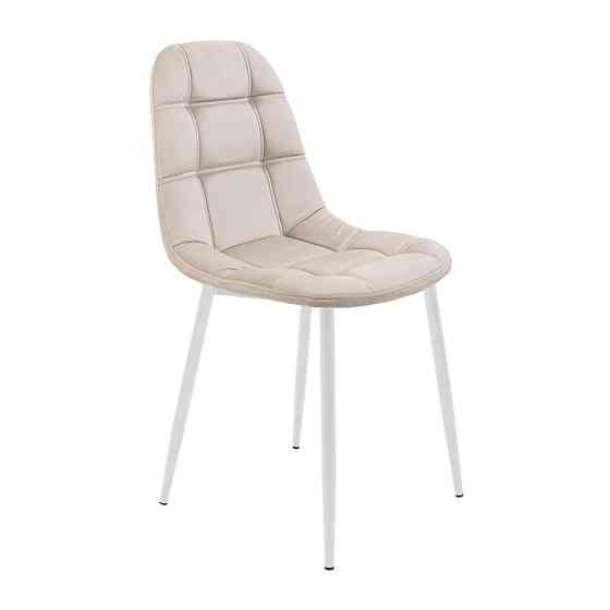 Стілець крісло м'який SplitDesign U Jasmine 21 білі ніжки Кремовий Київ