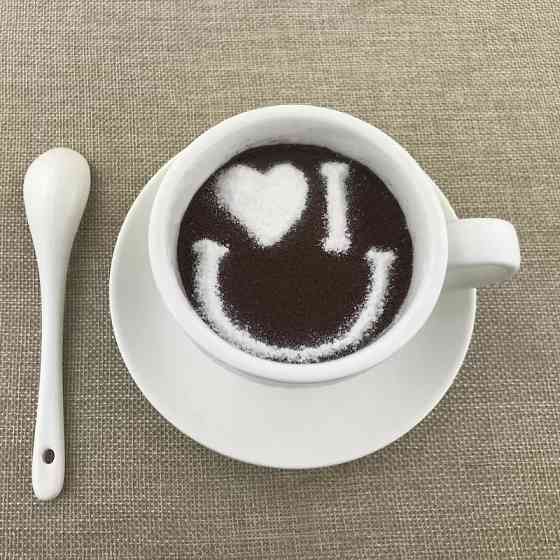 Набор трафаретов для кофе - в наборе 49шт., диаметр 8,5см, пищевой пластик Киев