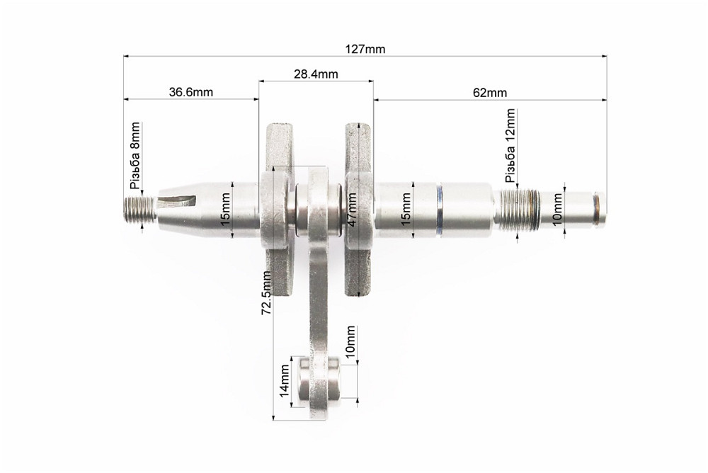 Колінвал, палець 10mm MS-180 + підшипник Киев - изображение 2