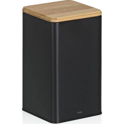 Ємність для сипучих продуктів Kela Kiril 11.5х11.5х19 см 1.6 л чорна (17889) Вінниця - фото 1