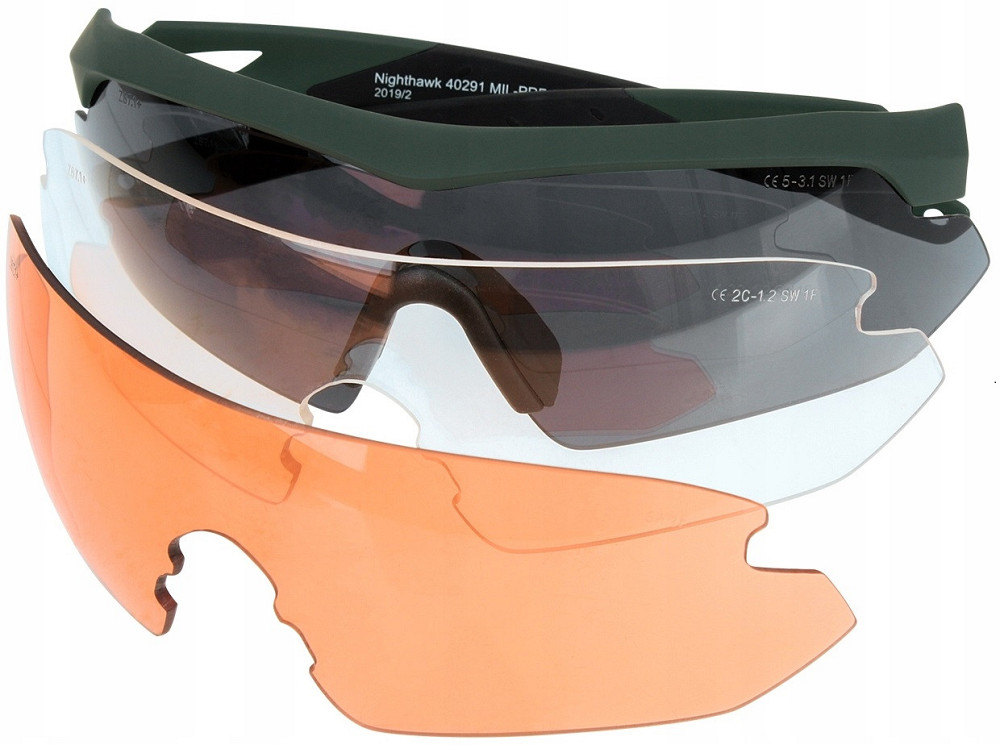 Тактичні Окуляри захисні з 2 змінними лінзами + чохол Swisseye "NightHawk" (40293) Olive Нововолинськ - фото 6