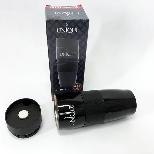 Термокружка UNIQUE UN-1073 380 мл из нержавеющей стали с двойными стенками и герметичной крышкой Одесса - изображение 14