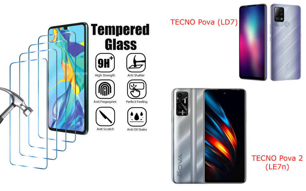 Захисне скло ArmorGlass для TECNO Pova (LD7), Pova 2 (LE7n) – стійке до подряпин та ударів Київ - фото 1