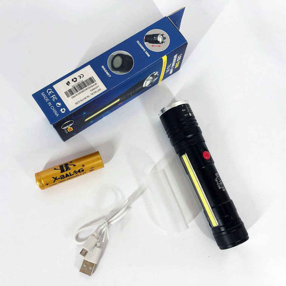 Мощный фонарь с возможностью зарядки Police T6-26+T6+COB, Компактный портативный фонарь TX-61 Львов - изображение 7