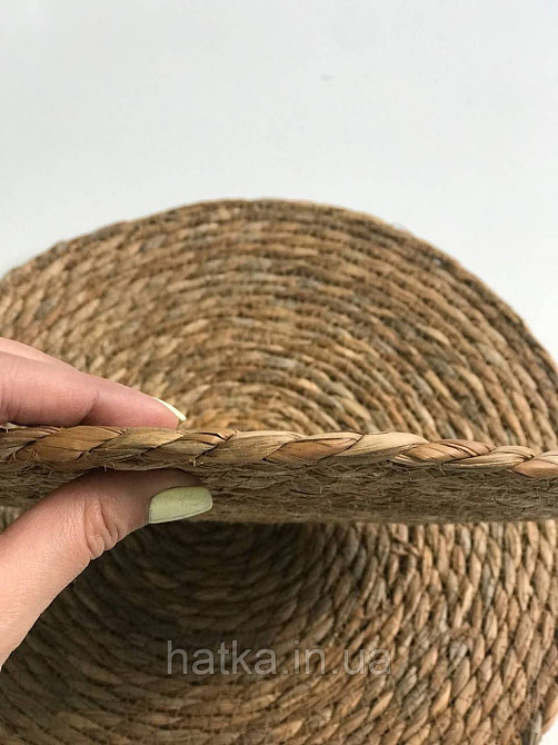 Підтарельник плетений солом'яний "Темна натура" 38 см темний натуральний Київ - фото 2