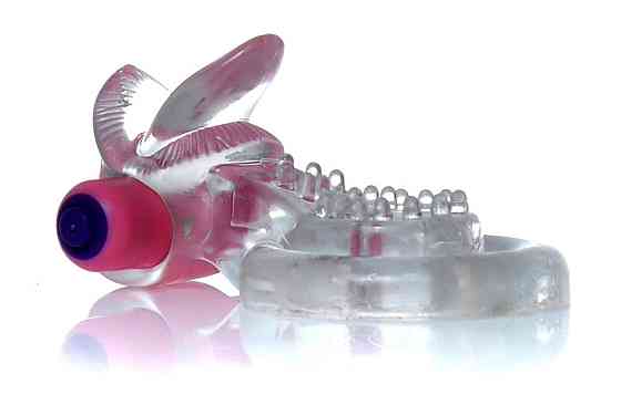 Ерекційне вібро кільце BOSS - Tongue Vibro Cock Ring Clear, BS6700051 Sex Aura Київ