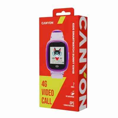 Смарт-годинник Canyon Sunny KW-48 Video 4G GPS Games Music Violet (CNE-KW48VL) Вінниця