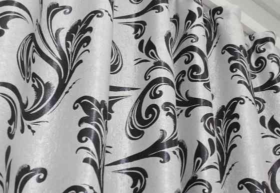 Комплект готовых штор VR-Textil Блэкаут Лилия № 140ш(Б) Серый 100х270 см 2шт (31-209) Киев