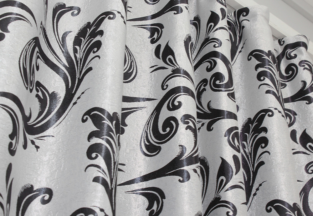 Комплект готовых штор VR-Textil Блэкаут Лилия № 140ш(Б) Серый 100х270 см 2шт (31-209) Киев - изображение 5