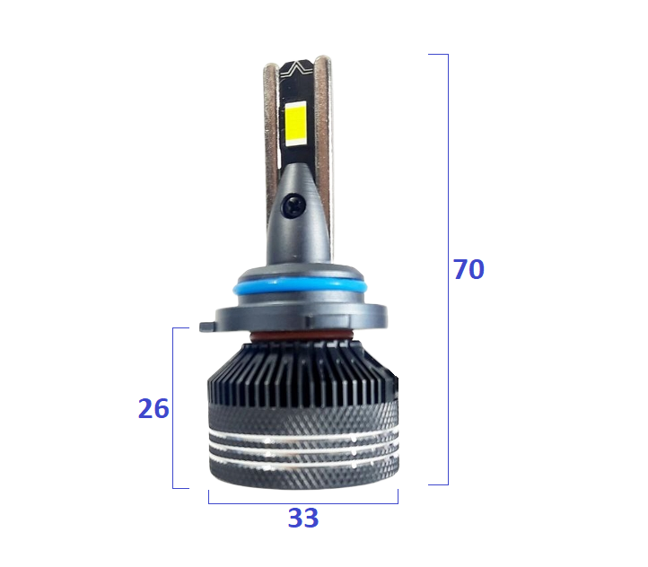 Комплект світлодіодних LED ламп Sanvi V2 HB4 9006 (P22d) Canbus 65W 16000Lm 5500K 12V Харків - фото 8
