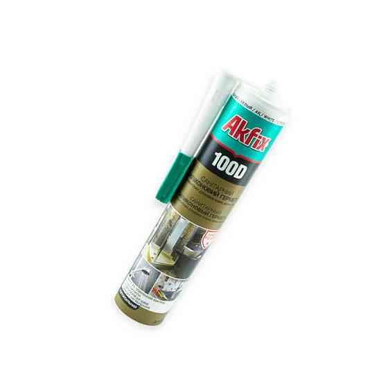 Герметик силіконовий санітарний універсальний Akfix 100D 280 мл білий Мукачево