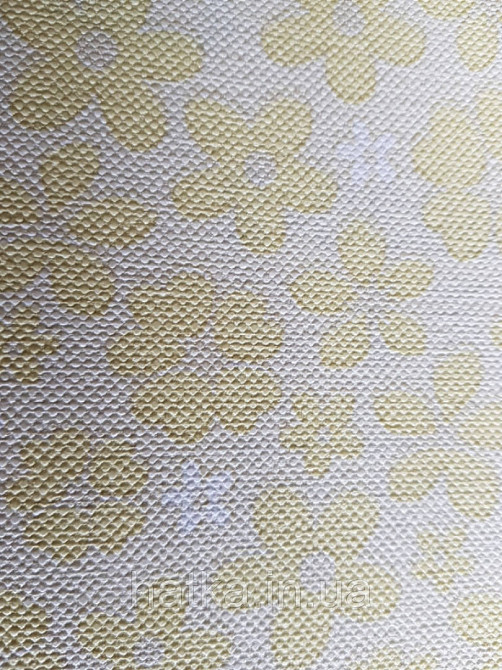 Метрові вінілові шпалери на флізеліні AdaWall Ada Kids дитячі для дівчинки квіточки на жовтому Київ - фото 3