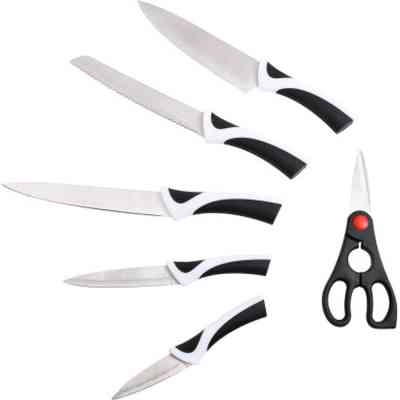 Набор ножей Bergner Kyoto, з ножицями, 6 предметів (BG-39319-MM) Винница