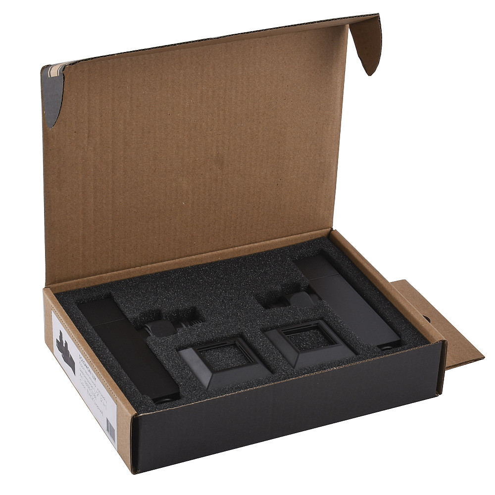 Набір Кран напівобертовий кутовий з американкою SOLOMON LUX 1/2″ CUBE BLACK 8888 (1уп) Тернополь - изображение 8