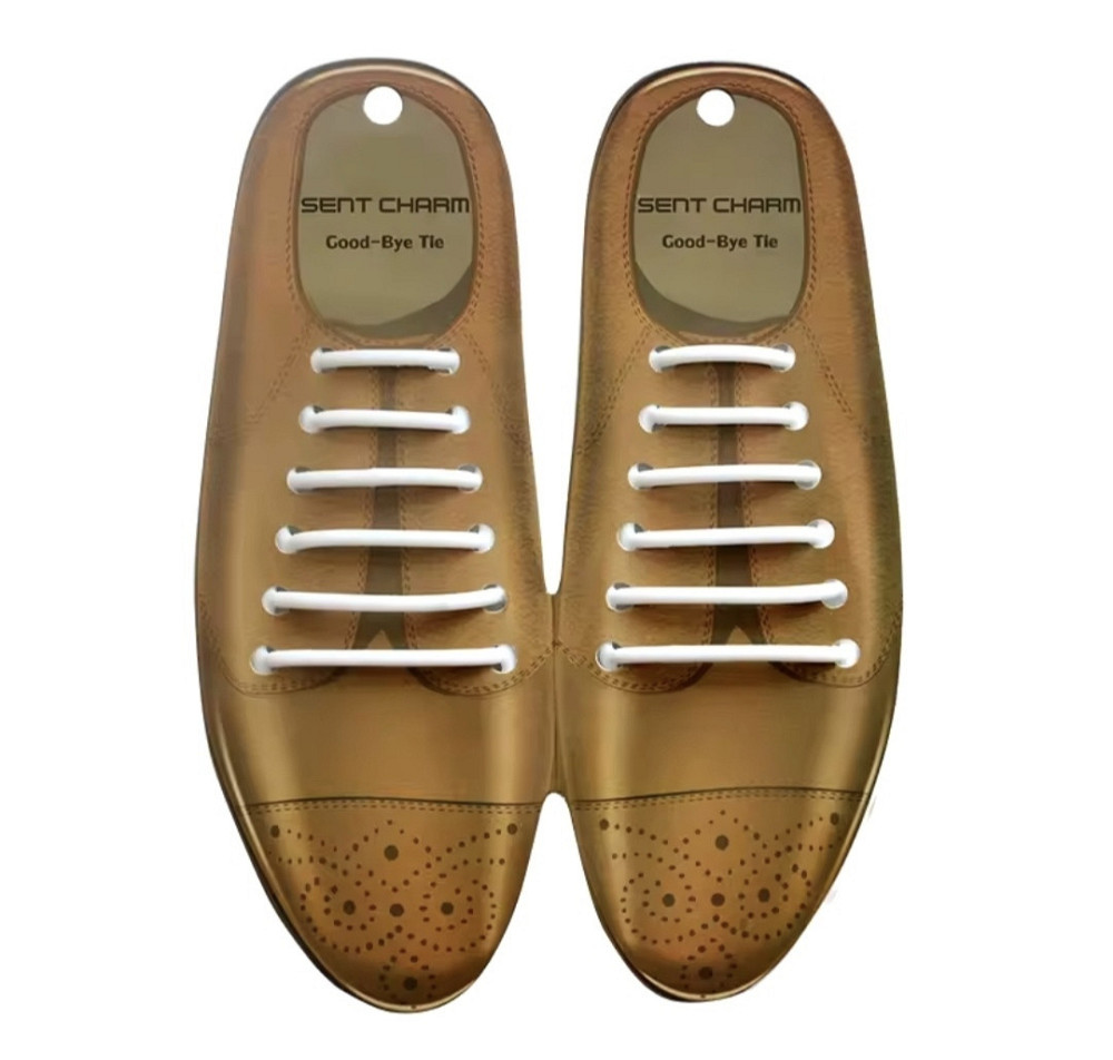 Шнурки силіконові на класичне взуття Сміла - фото 1