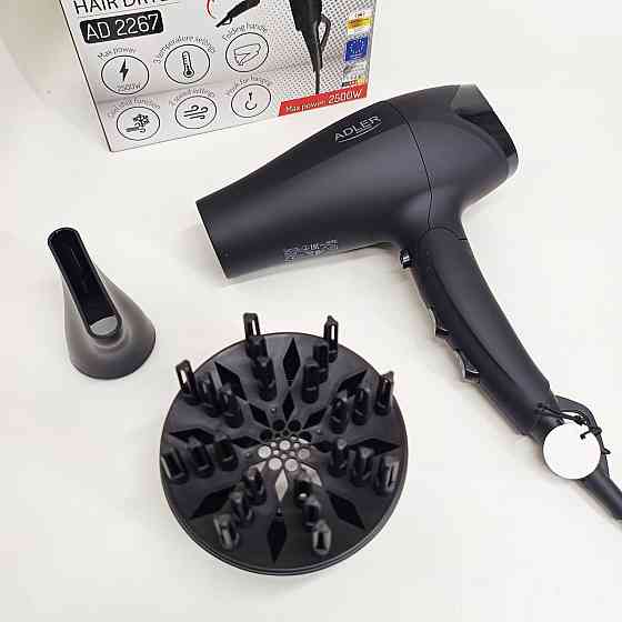 Мощный фен для сушки и укладки волос Adler AD 2267 2100Вт, Фен для легкой укладки волос UZ-18 Львов