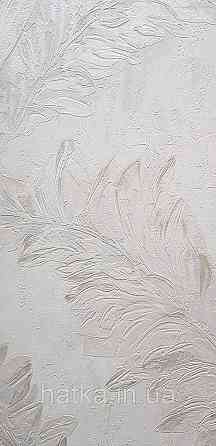 Шпалери вінілові на флізеліні Grandeco Anita1,06х10 гілки листя структурні білі Київ