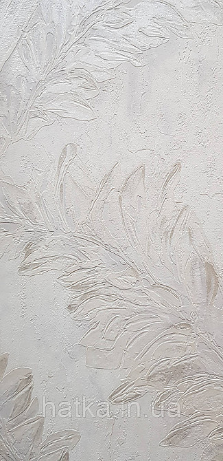 Шпалери вінілові на флізеліні Grandeco Anita1,06х10 гілки листя структурні білі Київ - фото 2