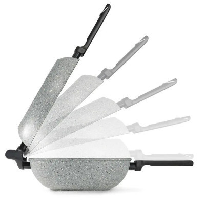 Сковорода Flonal Dura Induction Rocky Twins 28 см подвійна з решіткою (RKIWP2830) Вінниця - фото 8