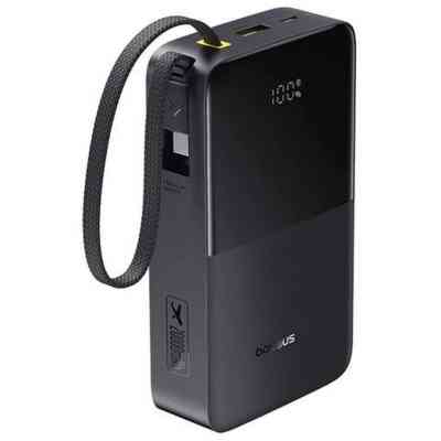 Батарея універсальна Baseus EnerFill FC51 Bipow2 Pro 20000mAh 22,5W build-in cable USB-C black (E0027701) Вінниця