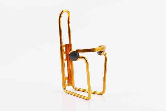 Фляготримач алюмінієвий з пластмасовими вставками, кріпл. на раму, жовтий Киев