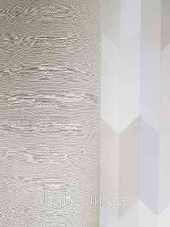 Обои виниловые  Lutece Bensimon однотонные молочно бежевые структурные под ткань Киев