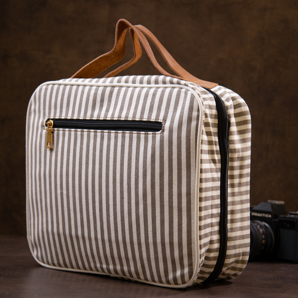 Сумка органайзер для подорожей текстильна Vintage 20650 Біла Київ - фото 2