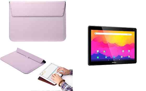 Чохол-конверт VitoCase для Prestigio Muze 3231 4G, Muze 4231 4G, з функцією підставки для планшета Фіолетовий Київ