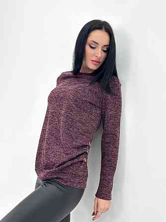 Жіноча кофтинка з гудзиками "Vesta" оптом | Норма і батал Бордовий, 46-48 Київ